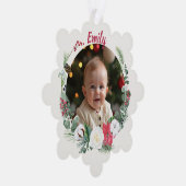 Nutcracker Personalized Photo Paper Ornament Card (Rechts)