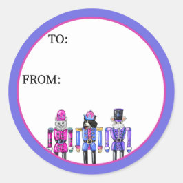 Nutcracker Pets  Runder Aufkleber