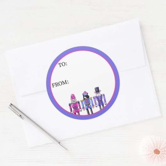 Nutcracker Pets  Runder Aufkleber (Umschlag)