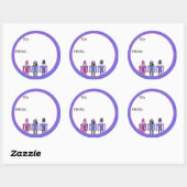 Nutcracker Pets  Runder Aufkleber (Blatt)