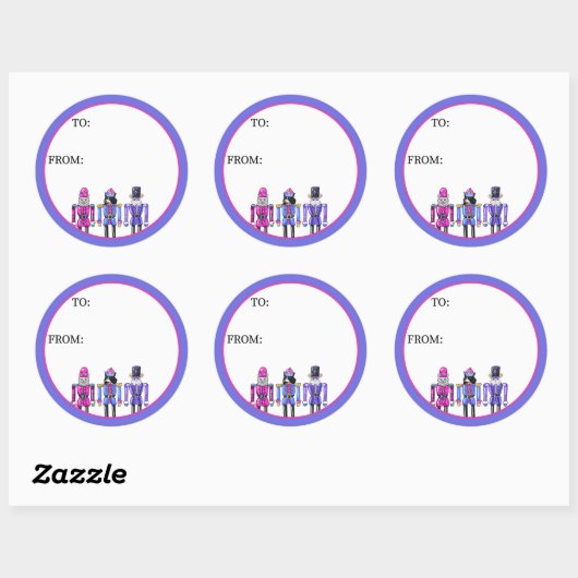 Nutcracker Pets  Runder Aufkleber (Blatt)