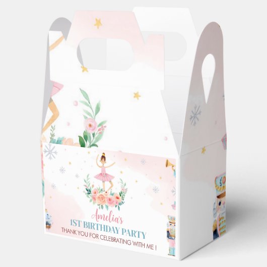 Nutcracker Pink Birthday Party Gefallen Box Geschenkschachtel (Geöffnet)