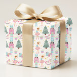 Nutcracker Pink Blue Christmas Ballerina Geschenkpapier<br><div class="desc">Nutcracker Pink Blue Christmas Ballerina Holiday Pattern Wrapping Paper Geschenkwrap verfügt über ein rosa und blaues Nutcracker,  Ballerina und Spielzeugsoldaten Muster. Ideal für die Geschenkverpackung Weihnachten und Urlaubsgeschenke. Erstellt von Evco Studio www.zazzle.com/store/evcostudio</div>