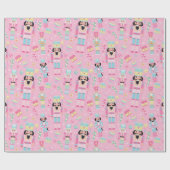 Nutcracker Pink Blue Weihnachtsfeiertage Geschenkpapier (Flach)