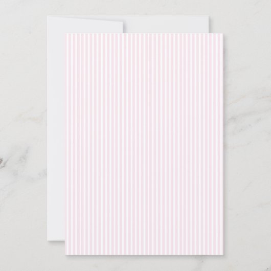 Nutcracker Pink Bow Birthday Time Capsule Card Dankeskarte (Rückseite)