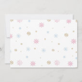 Nutcracker Pink Fairy Birthday Foto Einladung (Rückseite)