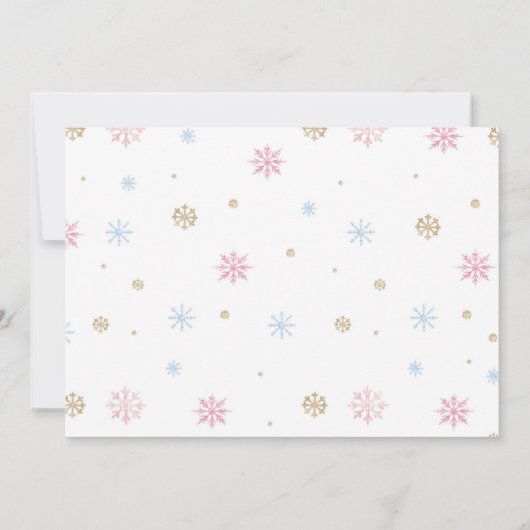 Nutcracker Pink Fairy Birthday Foto Einladung (Rückseite)