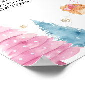 Nutcracker Pink Fairy Birthday Milestone Poster (Ecke)