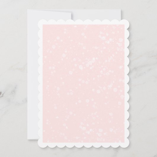 Nutcracker Pink Girl 1. Geburtstag Einladung (Rückseite)