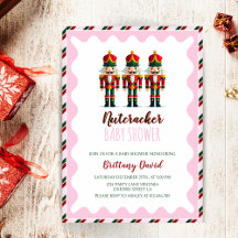 Nutcracker Pink Girl Baby Shower Einladung