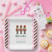 Nutcracker Pink Girl Weihnachtsdusche Pappteller (Party)