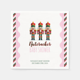 Nutcracker Pink Girl Weihnachtsdusche Serviette