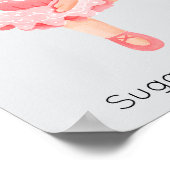 Nutcracker Pink Sugar Plum Fee Weihnachten Poster (Ecke)