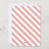 Nutcracker Pink Weihnachtsbaum Feiertagskarte (Rückseite)