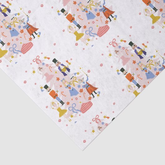 Nutcracker Pink Weihnachtsbaum Urlaub Seidenpapier (Ausschnitt)