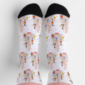 Nutcracker Pink Weihnachtsbaum Urlaub Socken (Oben)