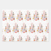 Nutcracker Pink Weihnachtsfest Geschenkpapier Set (Vorderseite 2)