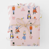 Nutcracker Pink Weihnachtsfest Geschenkpapier Set (Beispiel)