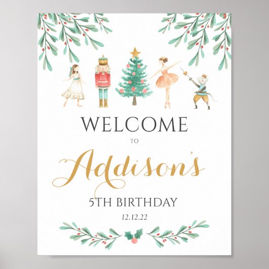 Nutcracker Poster, Nutcracker Begrüßungszeichen Poster (Vorne)