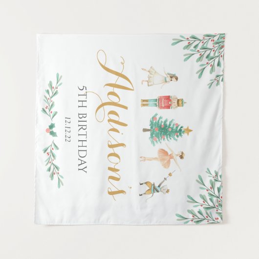 Nutcracker Poster, Nutcracker Begrüßungszeichen Wandteppich (Vorderseite (Horizontal))