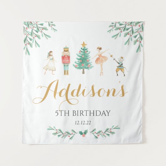 Nutcracker Poster, Nutcracker Begrüßungszeichen Wandteppich (Vorderseite)