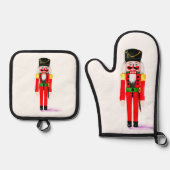 Nutcracker Pot Holder Ofenhandschuh & Topflappen-Set (Vorderseite)