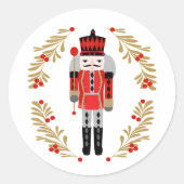 Nutcracker Prince Christmas Runder Aufkleber (Vorderseite)