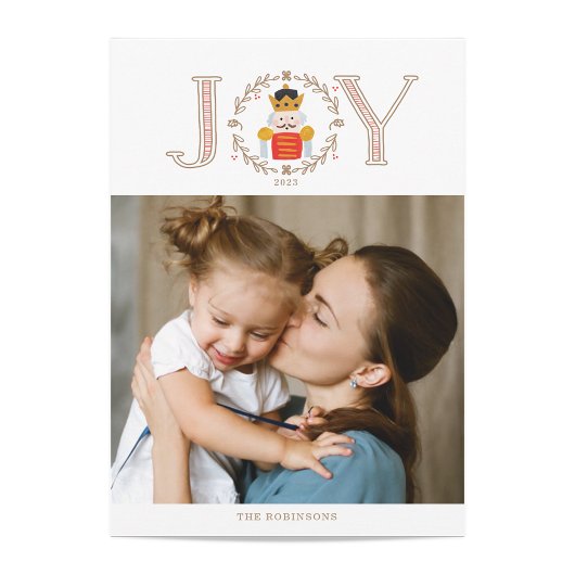 Nutcracker Prince Holiday Foto Card Feiertagskarte