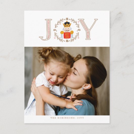 Nutcracker Prince Holiday Foto Feiertagspostkarte (Vorderseite)