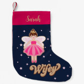 Nutcracker Princess Fairy Hubby Wifey Kleiner Weihnachtsstrumpf (Vorderseite)