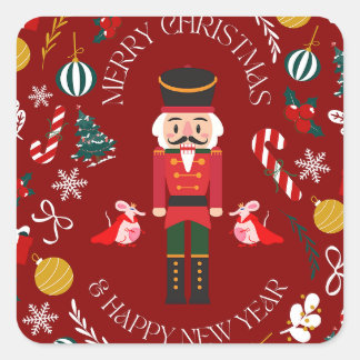 Nutcracker Quadratischer Aufkleber