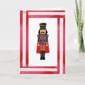 Nutcracker Red Bow Stripes Festliche Weihnachten (Vorderseite)