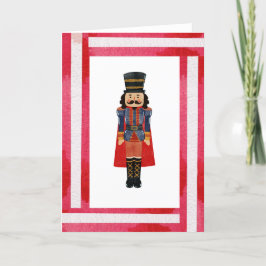 Nutcracker Red Bow Stripes Festliche Weihnachten