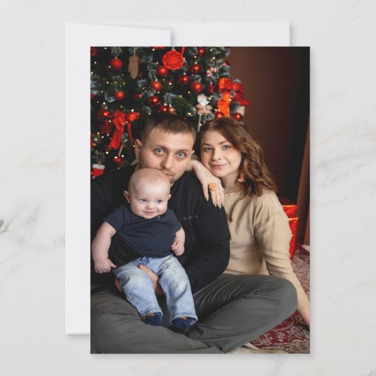 Nutcracker Red Christmas Party Foto Einladung (Rückseite)