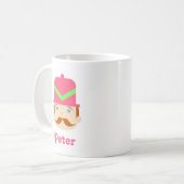 Nutcracker Red Hair Pink Hat Kaffeetasse (Vorderseite Links)