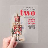 Nutcracker Red Magic Birthday | festlich Acryleinladungen (Insitu (Handheld))