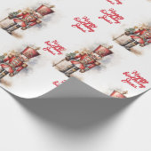 Nutcracker Red Magic Birthday Geschenkpapier (Ecke)