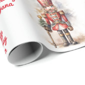 Nutcracker Red Magic Birthday Geschenkpapier (Rolleneckpunkt)