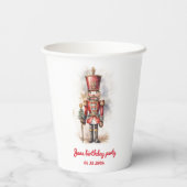 Nutcracker Red Magic Birthday Pappbecher (Rückseite)