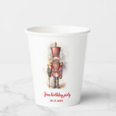 Nutcracker Red Magic Birthday Pappbecher (Vorderseite)