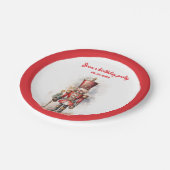 Nutcracker Red Magic Birthday Pappteller (Schrägansicht)