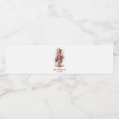 Nutcracker Red Magic Birthday Wasserflaschenetikett (Einzelnes Label)