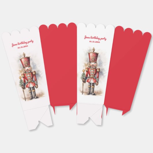 Nutcracker Red Magical Birthday Popcorn Geschenkschachtel (Ungeklappt)