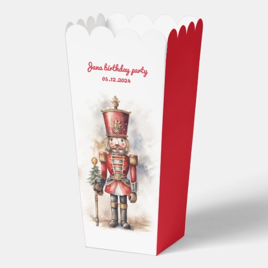 Nutcracker Red Magical Birthday Popcorn Geschenkschachtel (Vorderseite)