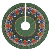 Nutcracker Ring-Christmas Tree Skirt Polyester Weihnachtsbaumdecke (Vorderseite)