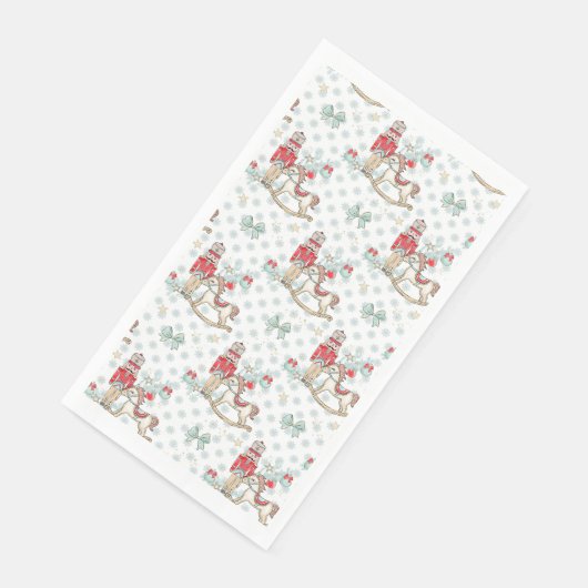 Nutcracker, Rock, Weihnachtsbaum Serviette (Ecke)