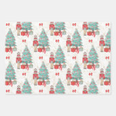 Nutcracker, Rockpferd, Weihnachtsbaum Geschenkpapier Set (Vorderseite 3)