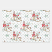 Nutcracker, Rockpferd, Weihnachtsbaum Geschenkpapier Set (Vorderseite)