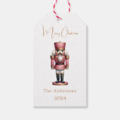 Nutcracker Rosa Geschenkanhänger (Vorderseite)