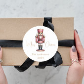 Nutcracker Rosa Runder Aufkleber